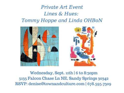 Lines and Hues invitation for Tommy Hoppe and Linda OHBoN