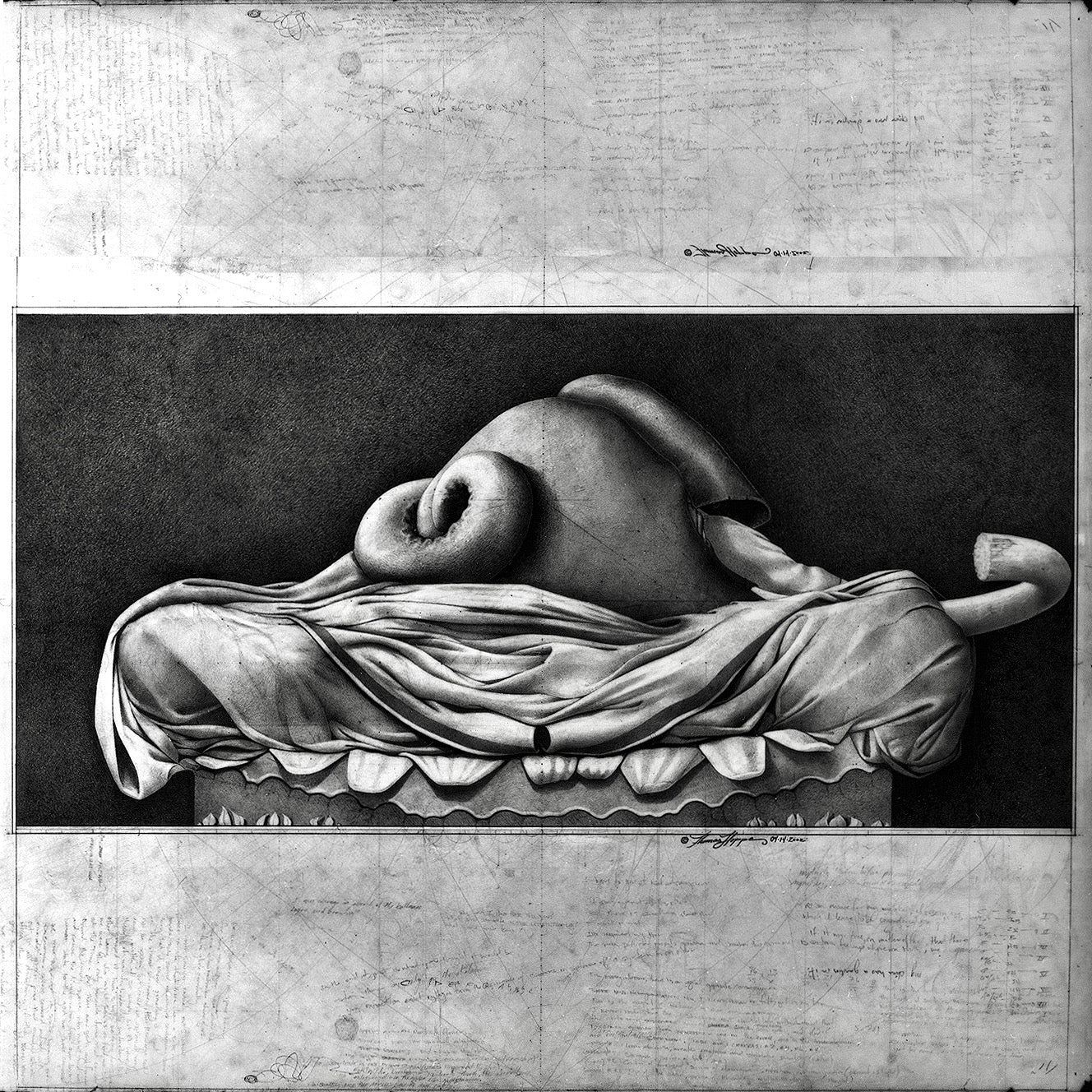 Graphite drawing of something specific