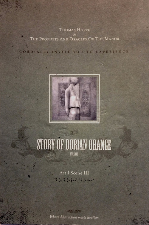 The Story of Dorian Orange exhibition invitation