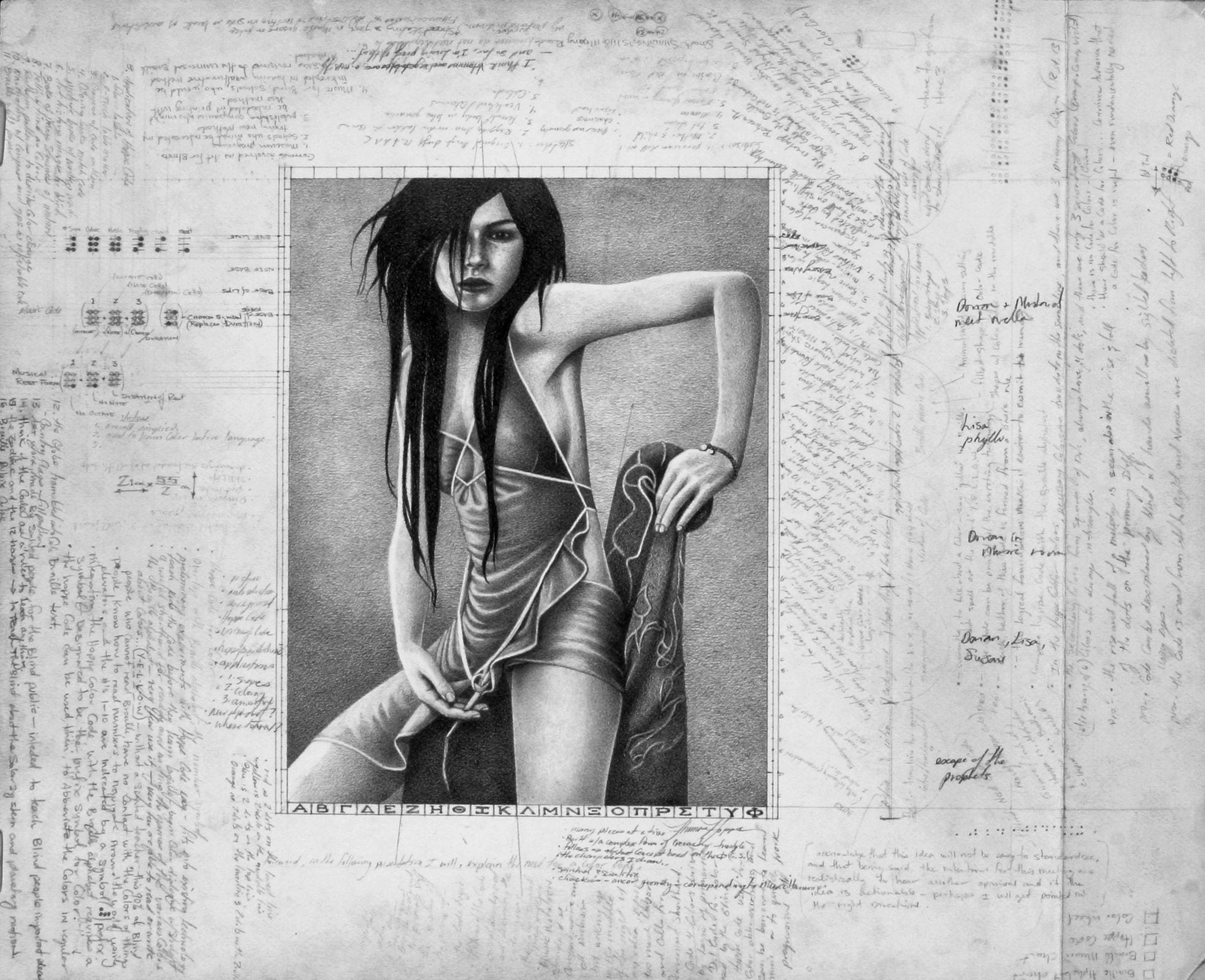 Ovella, graphite drawing by Tommy Hoppe
