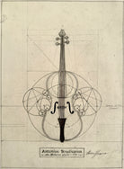 The Harmonics of a 1777 Stradivarius, pencil on paper, Tommy Hoppe