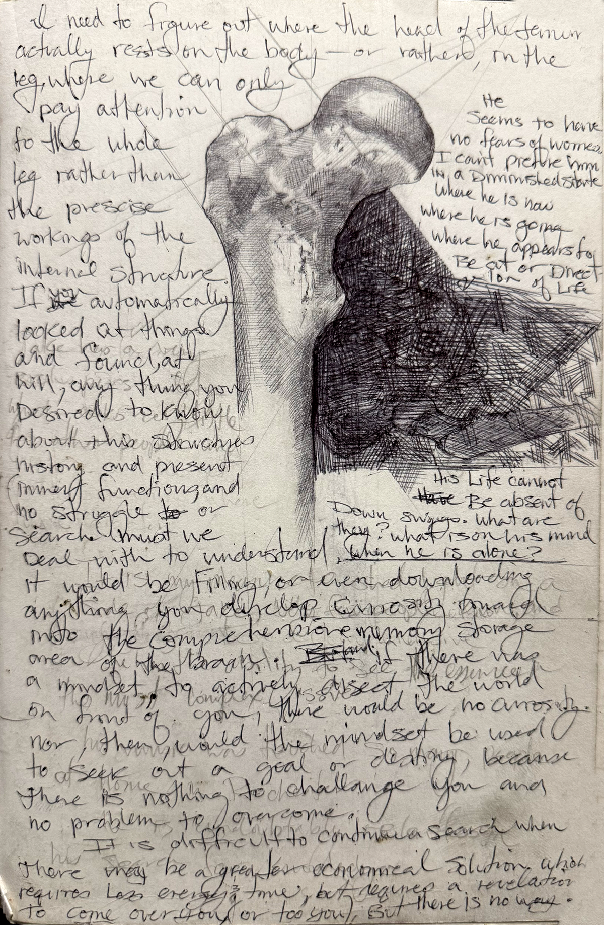 Page from the handwritten theory archive of Tommy Hoppe