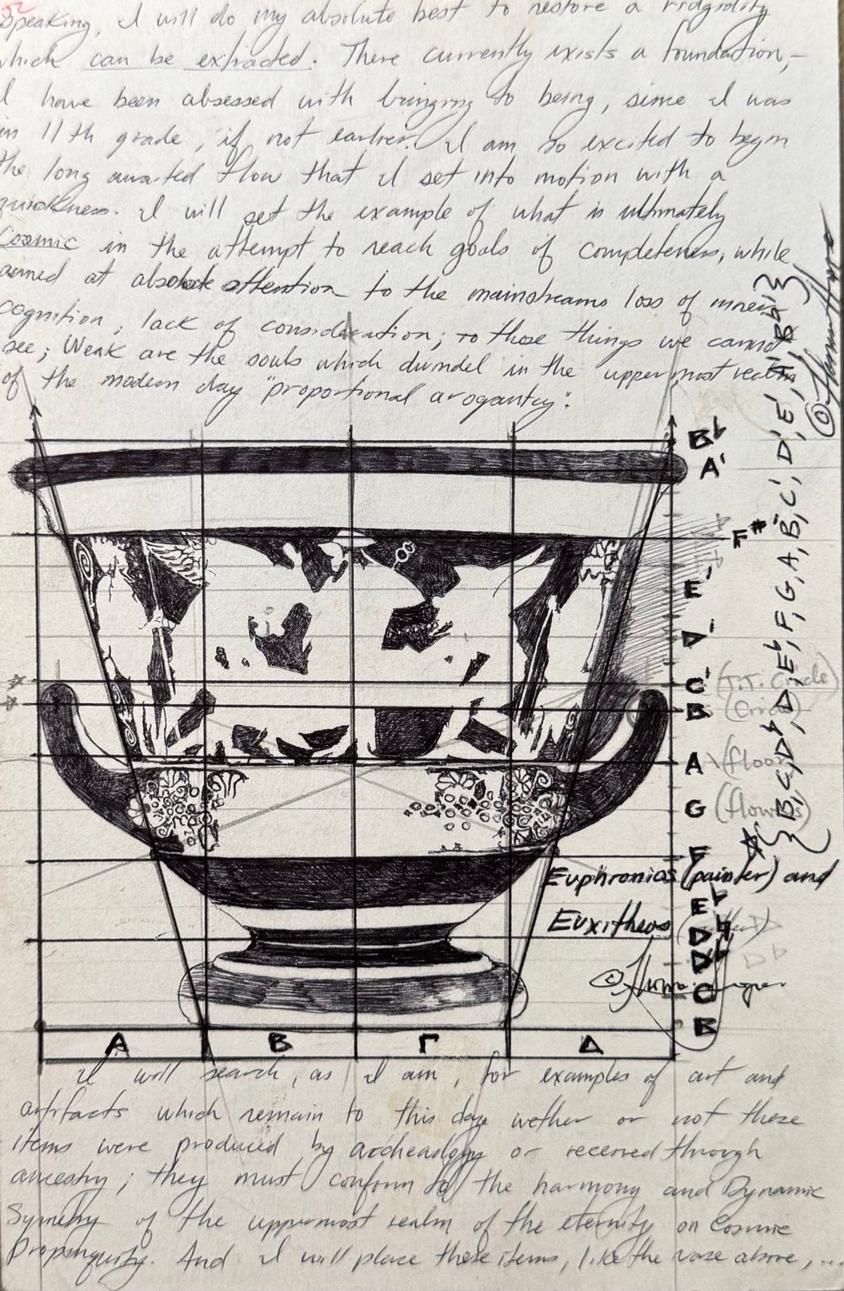 Front of Euphronios Krater, an original theory page by Tommy Hoppe