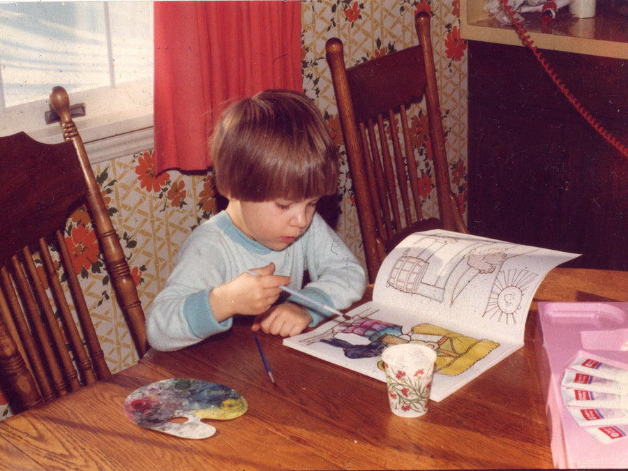 Tommy Hoppe drawing as a young child